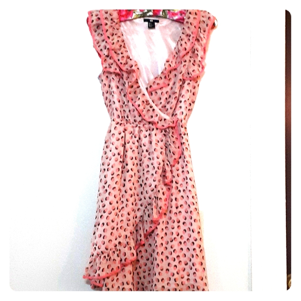 Pink polkadot dress